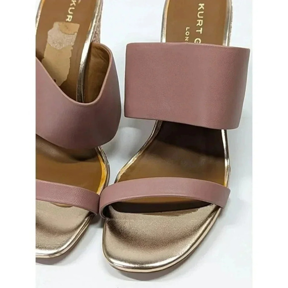 Kurt Geiger London Women's Charing Wedge Sandals Pale Pink Size 39.5 (MSRP $185) - Picture 5 of 10